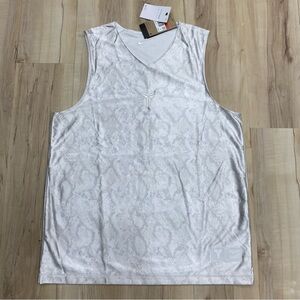 NIKE KOBE BRYANT BLACK MAMBA L-tall DRI-FIT WHITE REVERSIBLE JERSEY